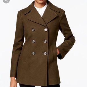 Brown Wool Peacoat